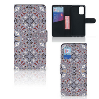 Samsung Galaxy A32 4G Bookcase Flower Tiles - thumbnail