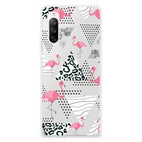 Sony Xperia 10 III TPU Hoesje Flamingo Triangle