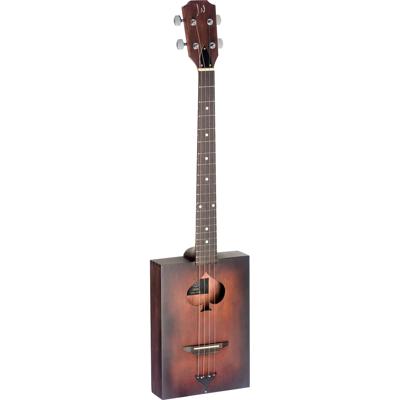 J.N Guitars Firkin Acoustic Cigar Box viersnarige reis-westerngitaar J.N Guitars Firkin Acoustic Cigar Box viersnarige reis-westerngitaar