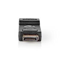 DisplayPort-Adapter - DisplayPort Male - HDMI Female - 4K@30Hz - Vernikkeld - Recht - Rond - ABS - ABS - Zwart - Doos