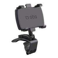 SBS Universele multifunctionele telefoonhouder voor dashboard, zonneklep en achteruitkijkspiegel, geschikt voor smartphones tot 7 inch (17,8 cm)