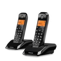 Motorola Voice - S1202 Digitale draadloze telefoon S12-serie met oproepblokkering en 'Niet storen', handsfree luidspreker, telefoonboek voor maximaal 50 namen en nummers, helder scherm