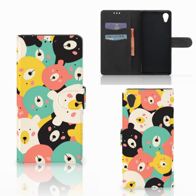 Sony Xperia XA1 Plus Leuk Hoesje Bears Sony Xperia XA1 Plus Leuk Hoesje Bears