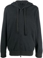 Brioni hoodie zippé à manches longues - Noir