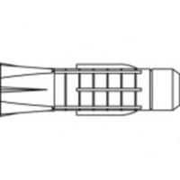 TOOLCRAFT Plug 36 mm TO-5455086 100 stuk(s)