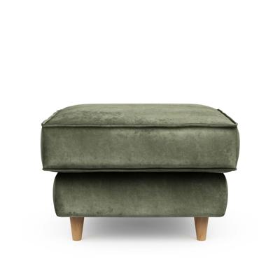 Rivièra Maison Hocker 'Kendall' Velvet, kleur Ivy