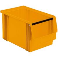 974347 Zichtbak Geschikt voor levensmiddelen (b x h x d) 200 x 200 x 350 mm Geel 8 stuk(s)