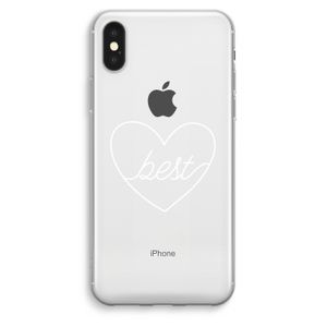 Best heart pastel: iPhone XS Max Transparant Hoesje