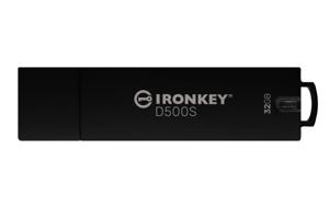 Kingston Technology IronKey 32GB D500S FIPS 140-3 niveau 3 (aangevraagd) AES-256