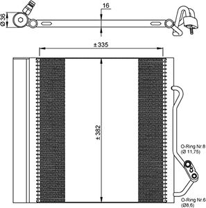 Condensor, airconditioning 35874