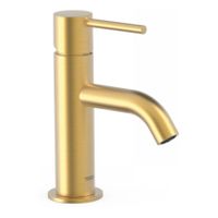 Wastafelkraan Tres Study | Opbouw | Mengkraan | Standaard model | 1-hendel | Rond | 24k Goud mat