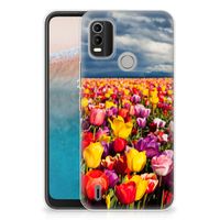 Nokia C21 Plus TPU Case Tulpen - thumbnail