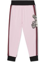 Burberry Kids pantalon de jogging à imprimé Thomas-Bear - Rose