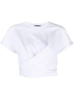 TWINSET t-shirt à fermeture nouée - Blanc