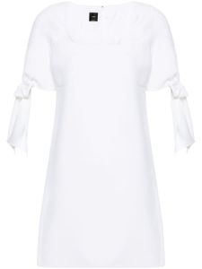 PINKO robe courte à encolure carrée - Blanc