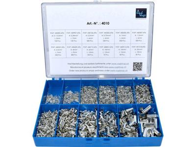 Vogt 4010 Assortiment adereindhulzen 0.10 mm² - 25 mm² Zilver 3405 stuk(s)