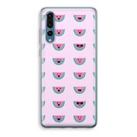 Smiley watermeloenprint: Huawei P20 Pro Transparant Hoesje