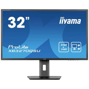 Iiyama ProLite XB3270QSU-B1 LED-monitor Energielabel E (A - G) 80 cm (31.5 inch) 2560 x 1440 Pixel 16:9 3 ms HDMI, DisplayPort, Hoofdtelefoon (3.5 mm