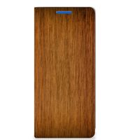 OPPO Reno 6 Pro Plus 5G Book Wallet Case Donker Hout