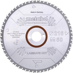 Metabo LAMINATE CUT PROFESSIONAL 628446000 Cirkelzaagblad 254 x 30 x 2 mm Aantal tanden: 66 1 stuk(s)