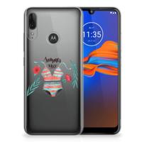 Motorola Moto E6 Plus Telefoonhoesje met Naam Boho Summer