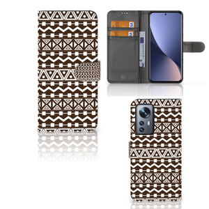 Xiaomi 12 Pro Telefoon Hoesje Aztec Brown