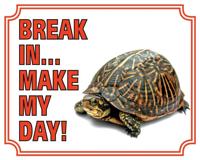 Schildpad Waakbord - Break in make my day