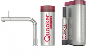 Quooker Front met PRO3 boiler en CUBE reservoir 5-in-1 kokend water kraan RVS