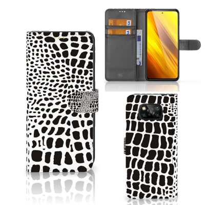Xiaomi Poco X3 | Poco X3 Pro Telefoonhoesje met Pasjes Slangenprint Xiaomi Poco X3 | Poco X3 Pro Telefoonhoesje met Pasjes Slangenprint