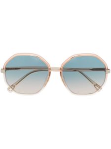 Chloé Eyewear lunettes de soleil teintées à monture ronde - Orange