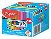 Schoolbordkrijt maped color'peps gekleurd