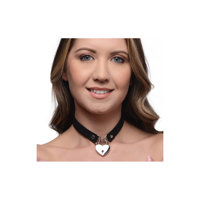 XR Brands Lock-It - Choker with Heart Lock and Key - thumbnail