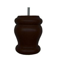 Meubelpoot bruin rond Ø 9 cm en hoogte 12 cm van massief hout (M8)