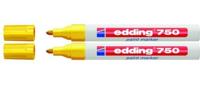 edding Lakmarker 750 Industrie, 2-4 mm (2-pack, geel)