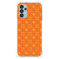 Samsung Galaxy A13 (4G) Doorzichtige Silicone Hoesje Batik Oranje