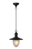 Lucide ARUBA - Hanglamp Buiten - Ø 25 cm - 1xE27 - IP44 - Zwart