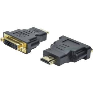 Digitus AK-330505-000-S HDMI / DVI Adapter [1x HDMI-stekker - 1x DVI-bus 24+5-polig] Zwart