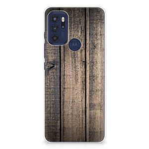 Motorola Moto G60s Bumper Hoesje Steigerhout