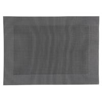 Rechthoekige placemat zwart texaline 50 x 35 cm
