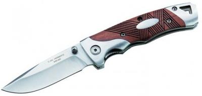 Herbertz zakmes 16,5 cm RVS/hout zilver/bruin 2-delig Herbertz zakmes 16,5 cm RVS/hout zilver/bruin 2-delig