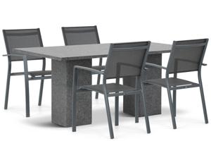 Lifestyle Sella/Graniet 180 cm dining tuinset 5-delig