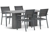 Lifestyle Sella/Graniet 180 cm dining tuinset 5-delig - thumbnail