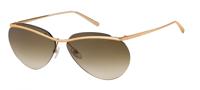 Marc Jacobs zonnebril dames dun half omrand koper bruin