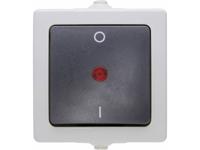 Kopp 565296007 Nautic Uitschakelaar spatwaterdicht Grijs 1 stuk(s)
