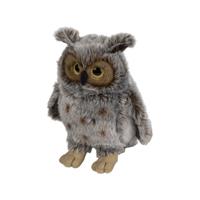 Nature Planet Pluche Oehoe uil knuffeldier - 22 cm - Vogels/Uilen Knuffels