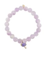 Sydney Evan bracelet en or 14ct à breloques - Violet