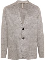 Harris Wharf London blazer en maille à simple boutonnage - Marron - thumbnail