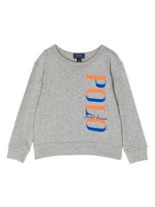 Ralph Lauren Kids sweat en coton à logo imprimé - Gris