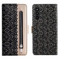 Kantpatroon Samsung Galaxy A13 5G Wallet Case - Zwart - thumbnail