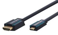Clicktronic Casual Micro-HDMI-adapterkabel met Ethernet, 4K Ultra HD, 3D-TV, ARC, 3m